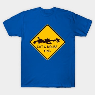 Cat and Mouse Crossing T-Shirt